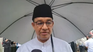 Anies Hadiri Pemakaman Suami Najwa Shihab