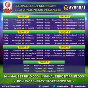 Jadwal Liga 2 Indonesia 2024-2025: Pertarungan Sengit Menuju Liga 1 Dimulai! (Update Terkini)